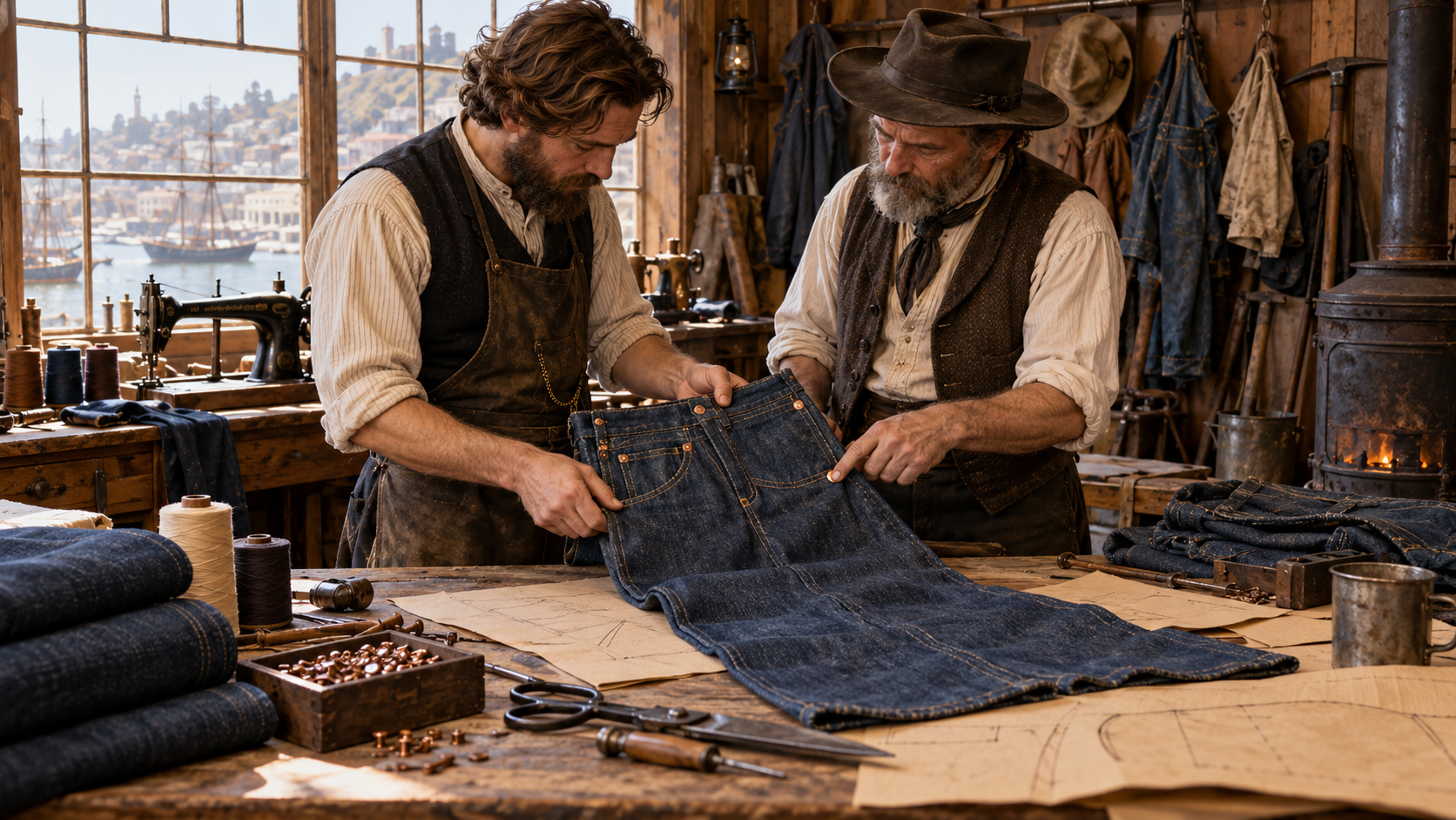 Historical reconstruction of 1873: Blue Jeans Are Patented on May 20, 1873