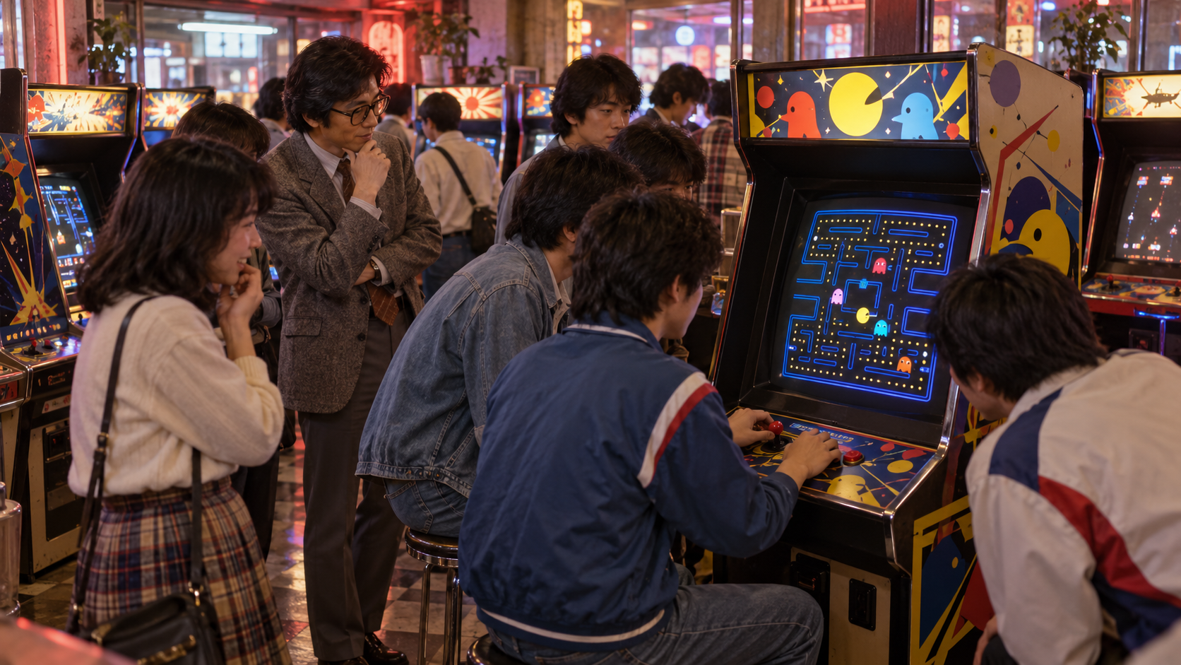 Historical reconstruction of 1980: Pac-Man Enters Arcades on May 22, 1980