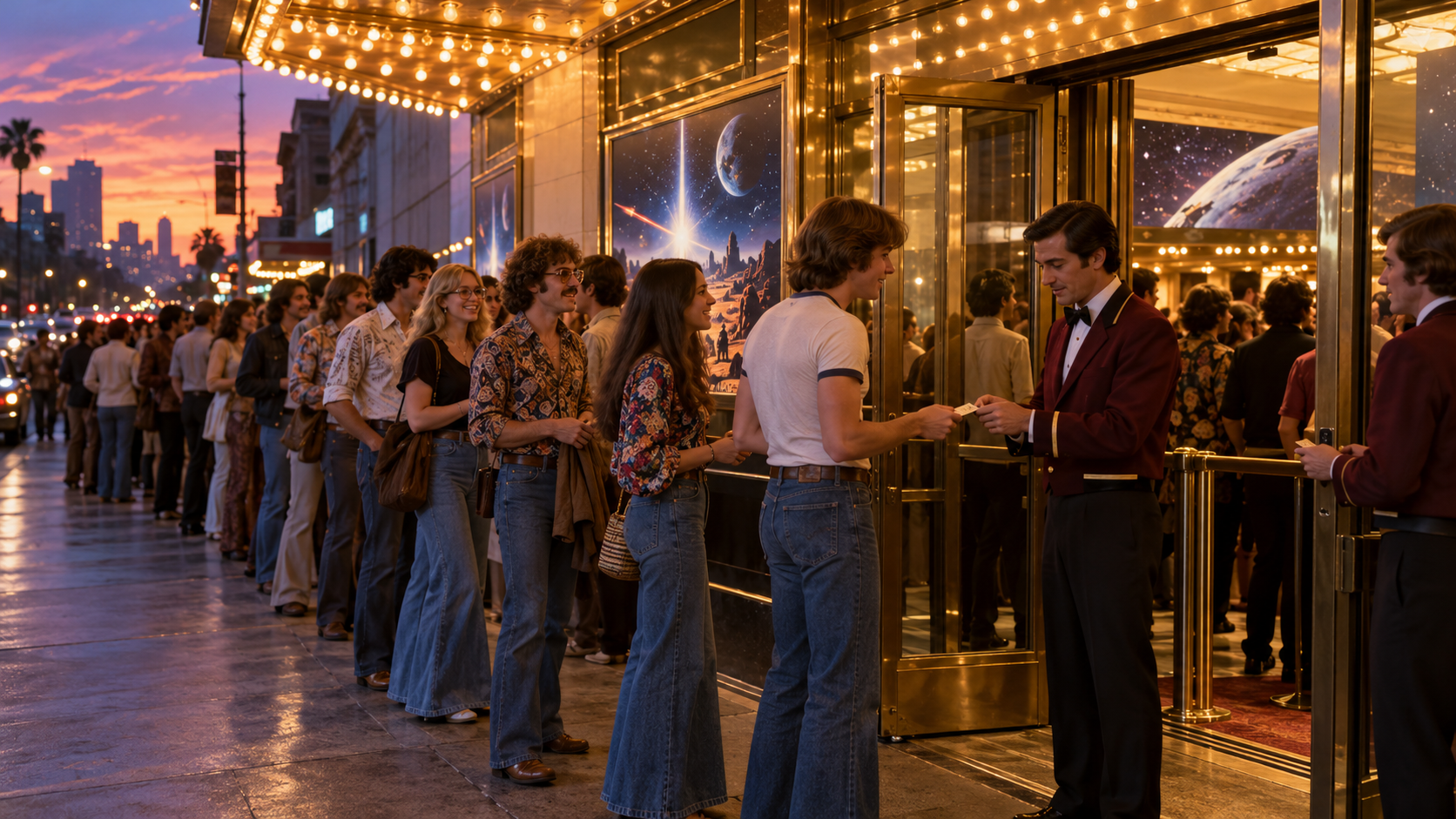 Historical reconstruction of 1977: Star Wars Opens on May 25, 1977