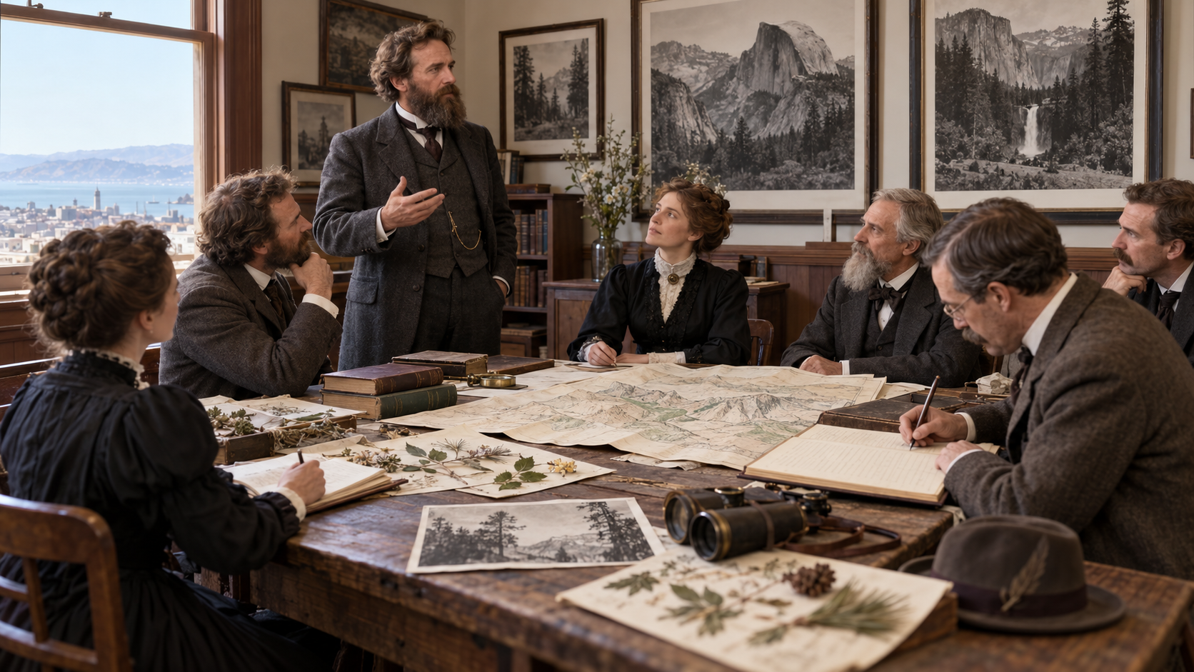Historical reconstruction of 1892: Sierra Club Is Founded on May 28, 1892