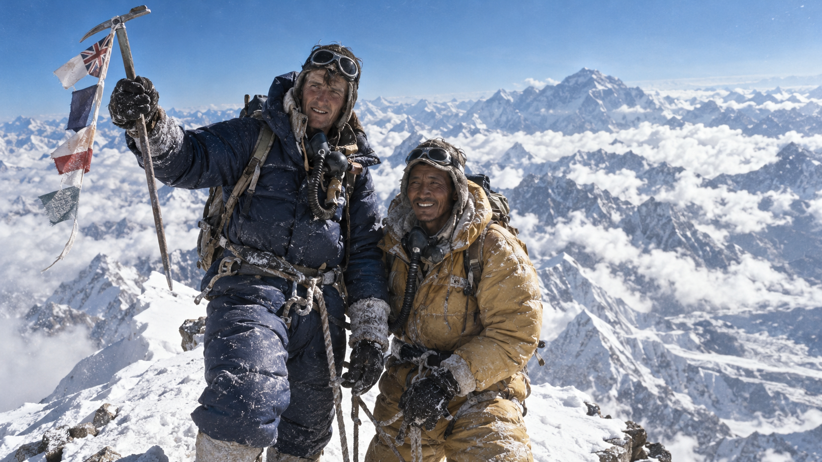 Historical reconstruction of 1953: Everest Summit Reached on May 29, 1953