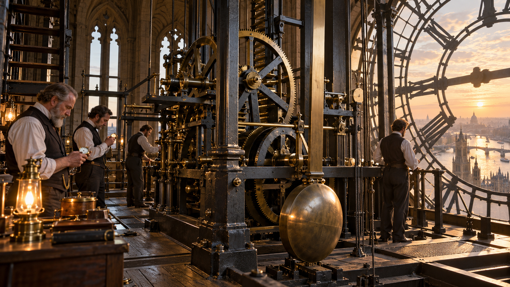 Historical reconstruction of 1859: Big Ben Starts Keeping Time on May 31, 1859