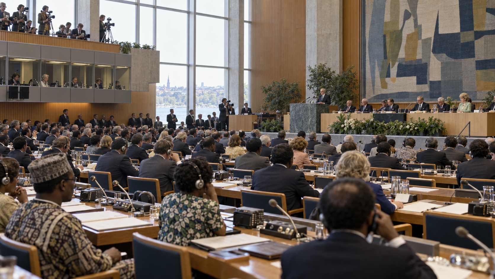 Historical reconstruction of 1972: Environment Summit Opens on June 5, 1972