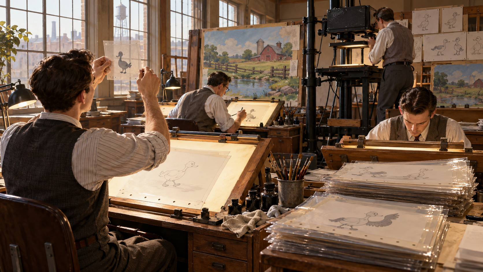 Historical reconstruction of 1934: Donald Duck Debuts on June 9, 1934