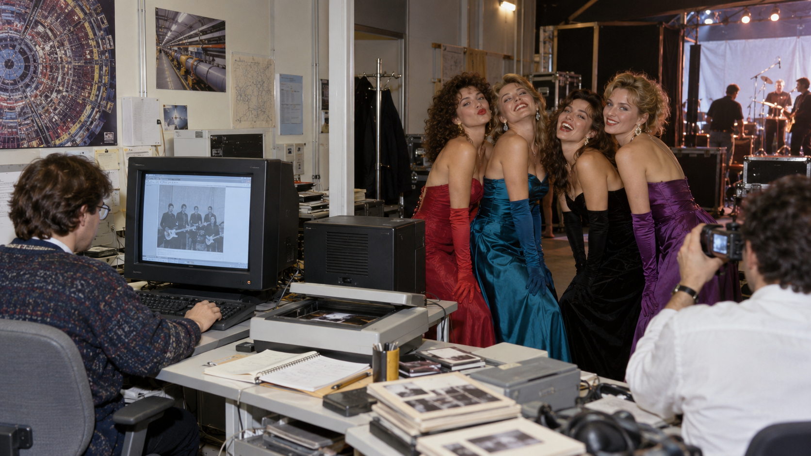 Historical reconstruction of 1992: A Band Photo Reaches Web on July 18, 1992
