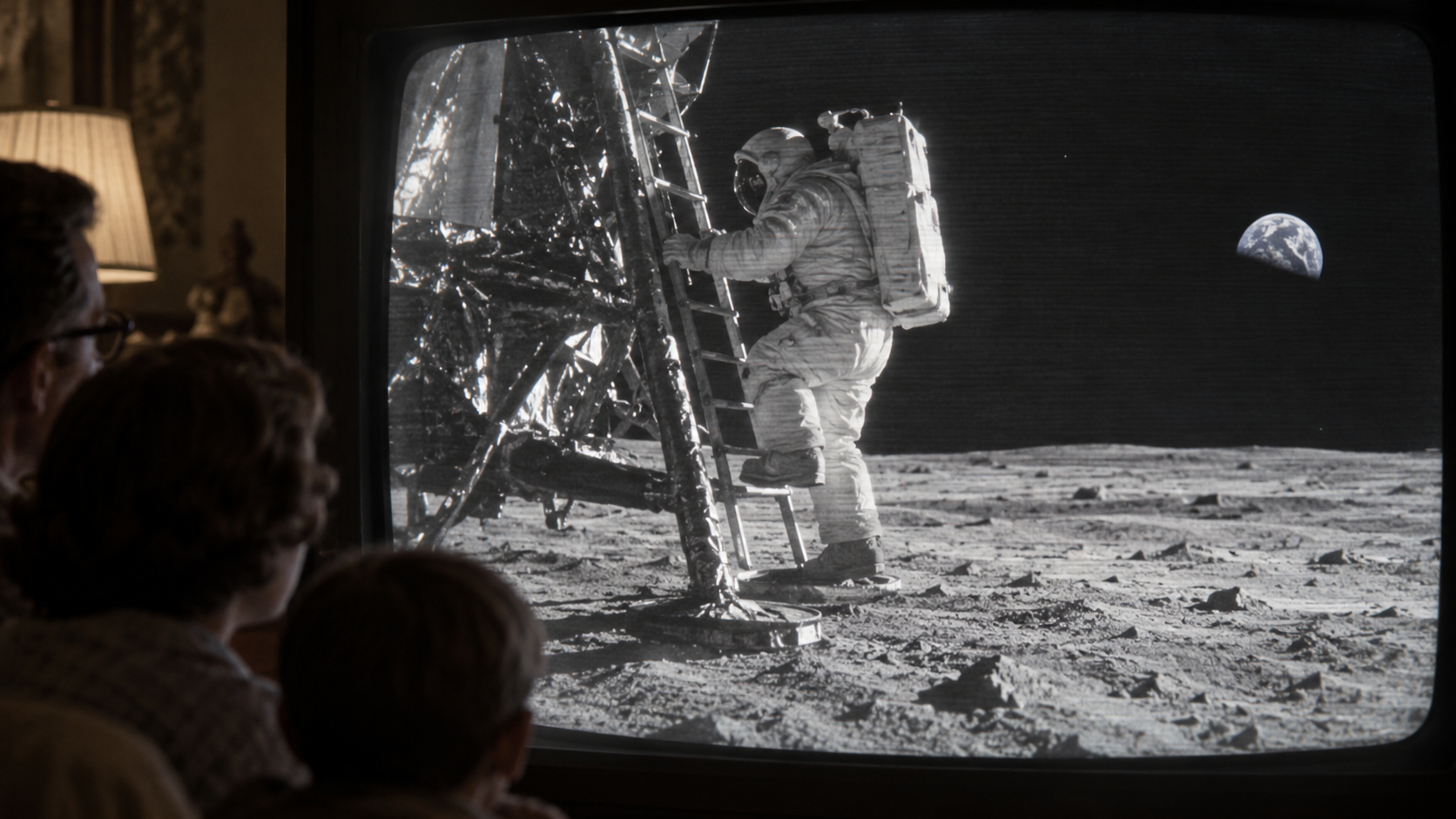 Historical reconstruction of 1969: First Steps on the Moon on July 21, 1969