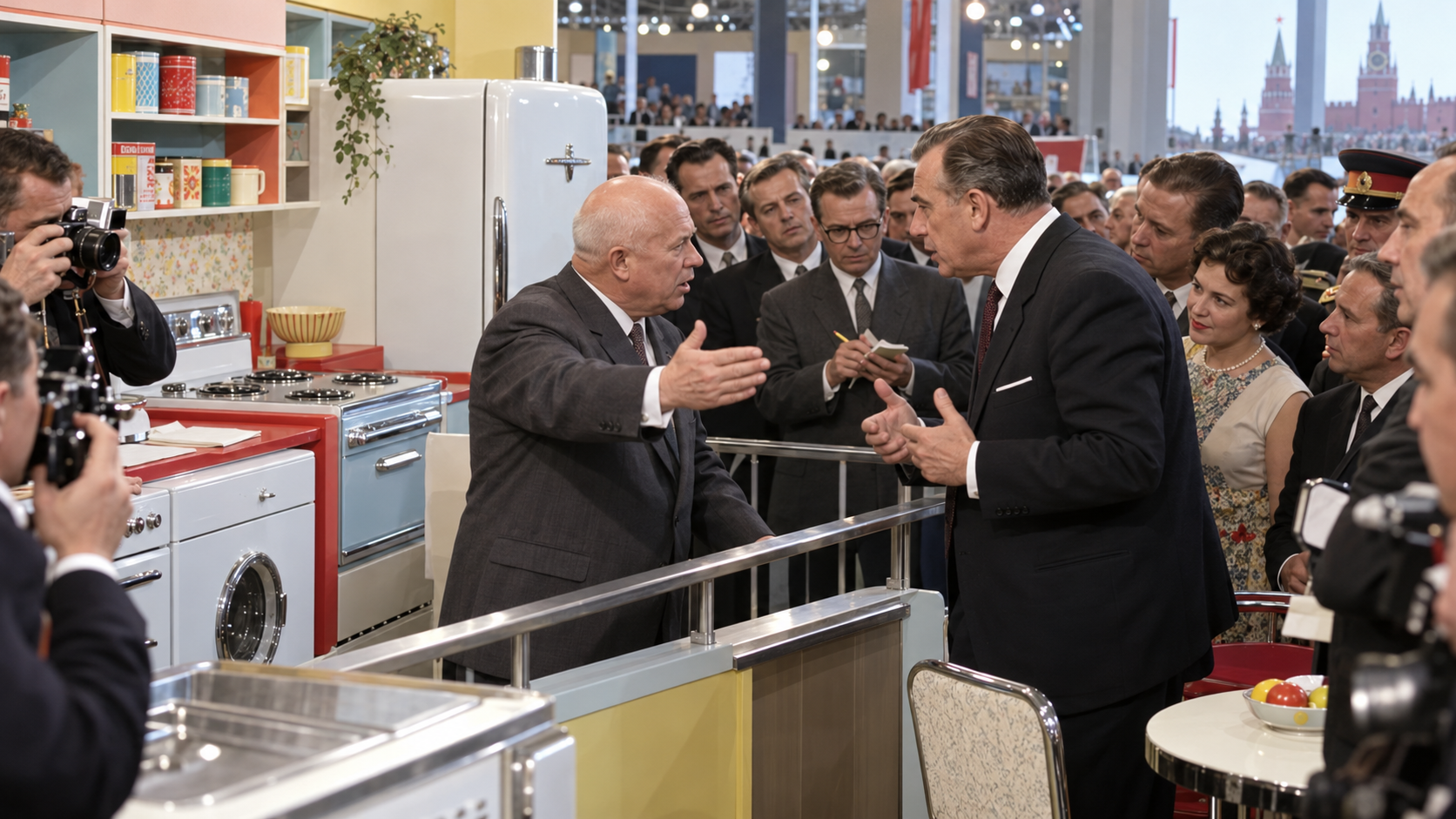 Historical reconstruction of 1959: The Kitchen Debate on July 24, 1959