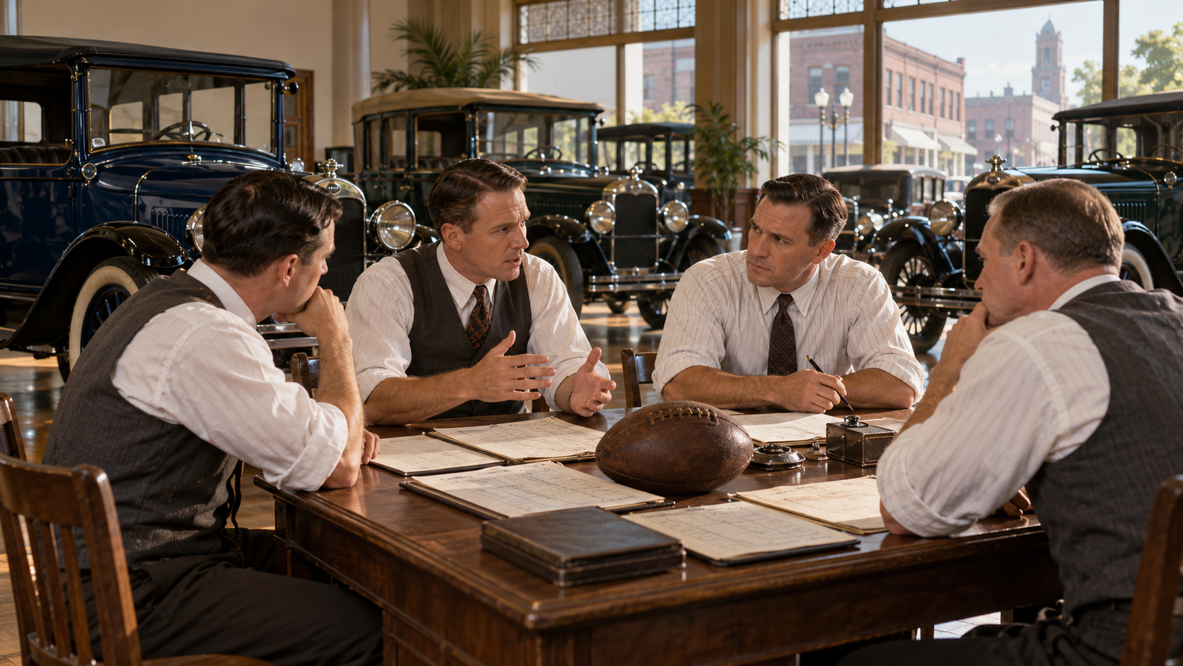 Historical reconstruction of the pro football organizing meeting on August 20, 1920