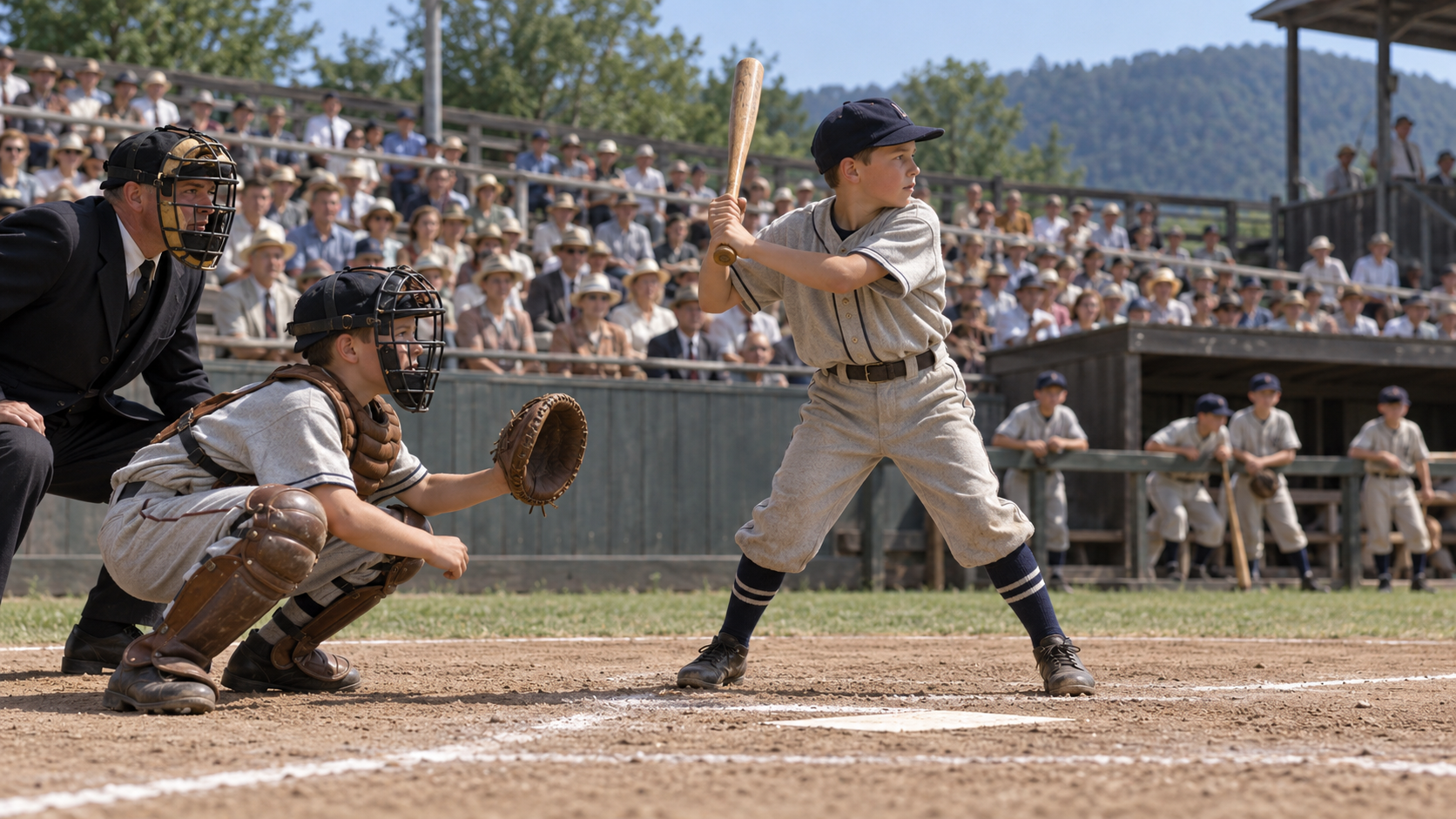 Historical reconstruction of the first Little League tournament final on August 23, 1947