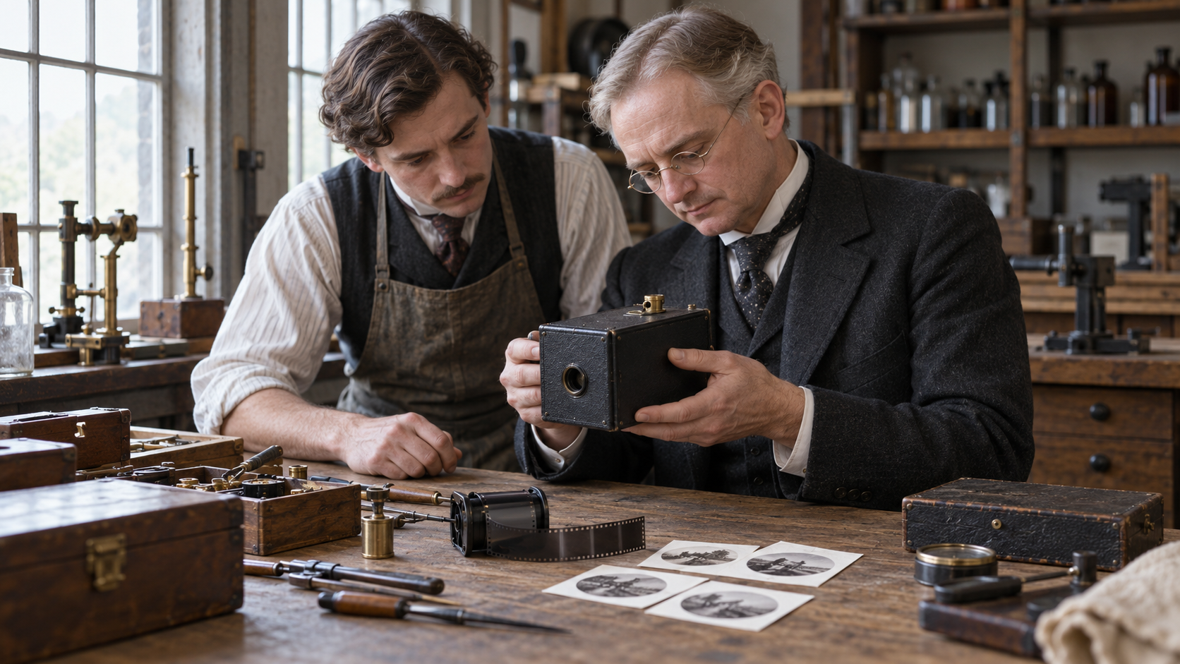 Historical reconstruction of 1888: Kodak Camera Patented on September 4, 1888