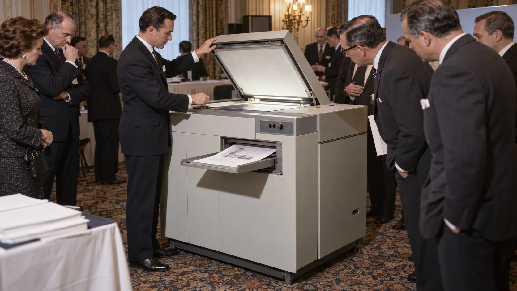 Historical reconstruction of 1959: Xerox 914 Is Unveiled on September 16, 1959