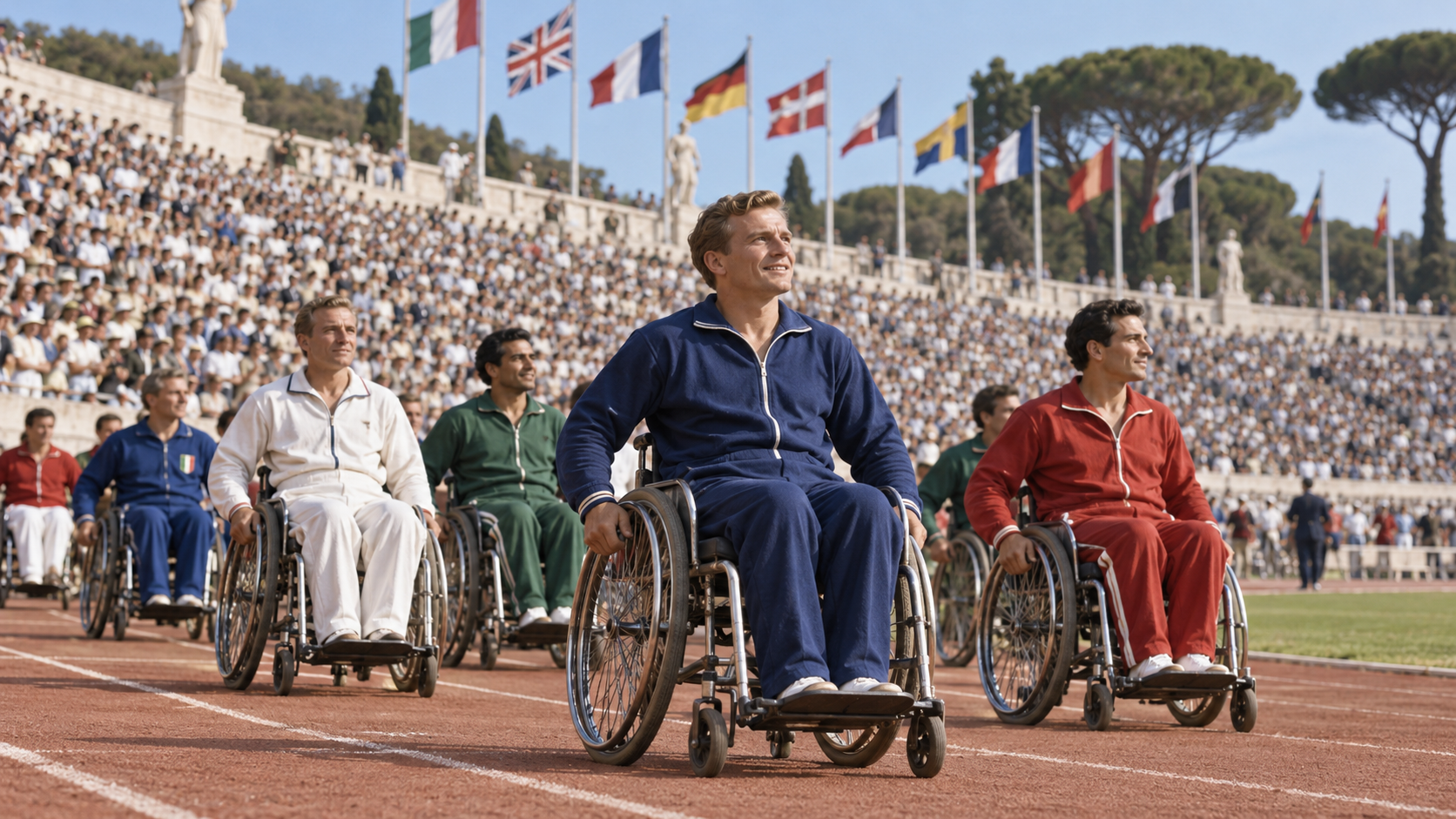 Historical reconstruction of 1960: First Paralympics Open on September 18, 1960