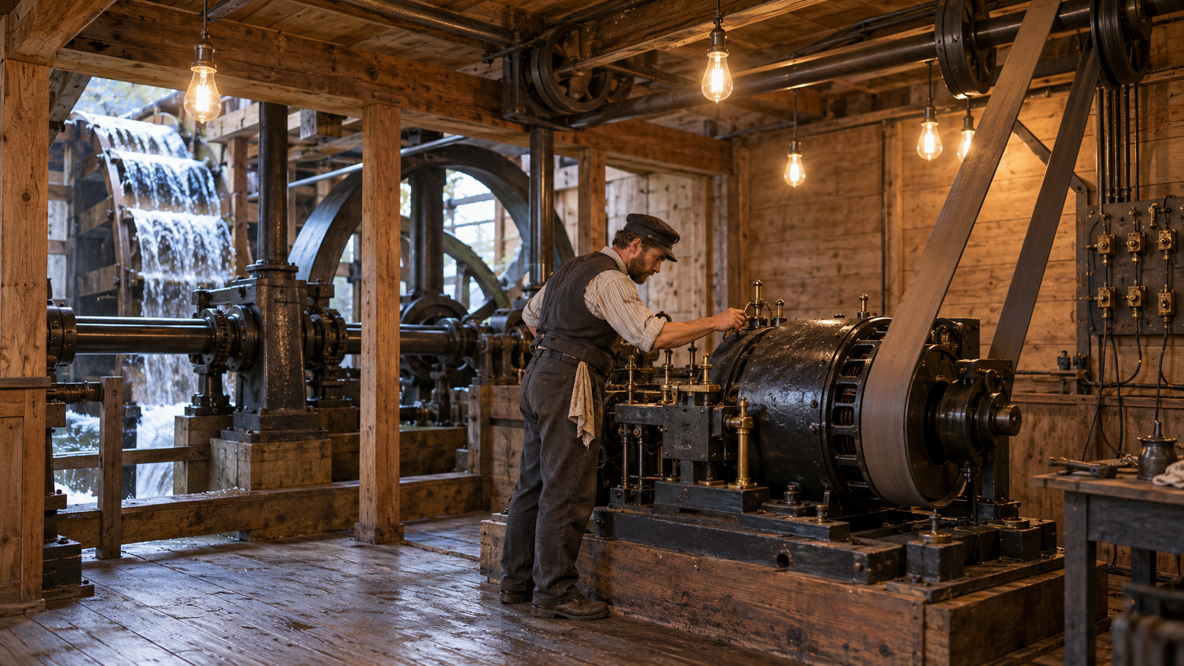 Historical reconstruction of 1882: Hydroelectric Lights Glow on September 30, 1882