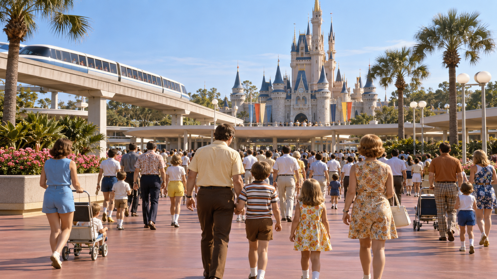 Historical reconstruction of 1971: Walt Disney World Opens on October 1, 1971