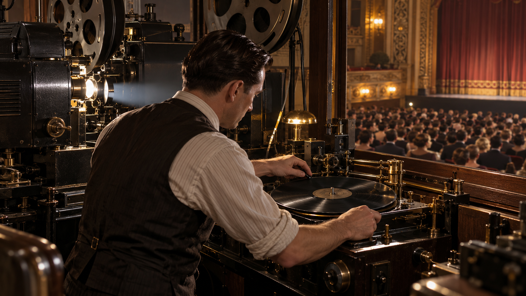 Historical reconstruction of 1927: The Jazz Singer Premieres on October 6, 1927