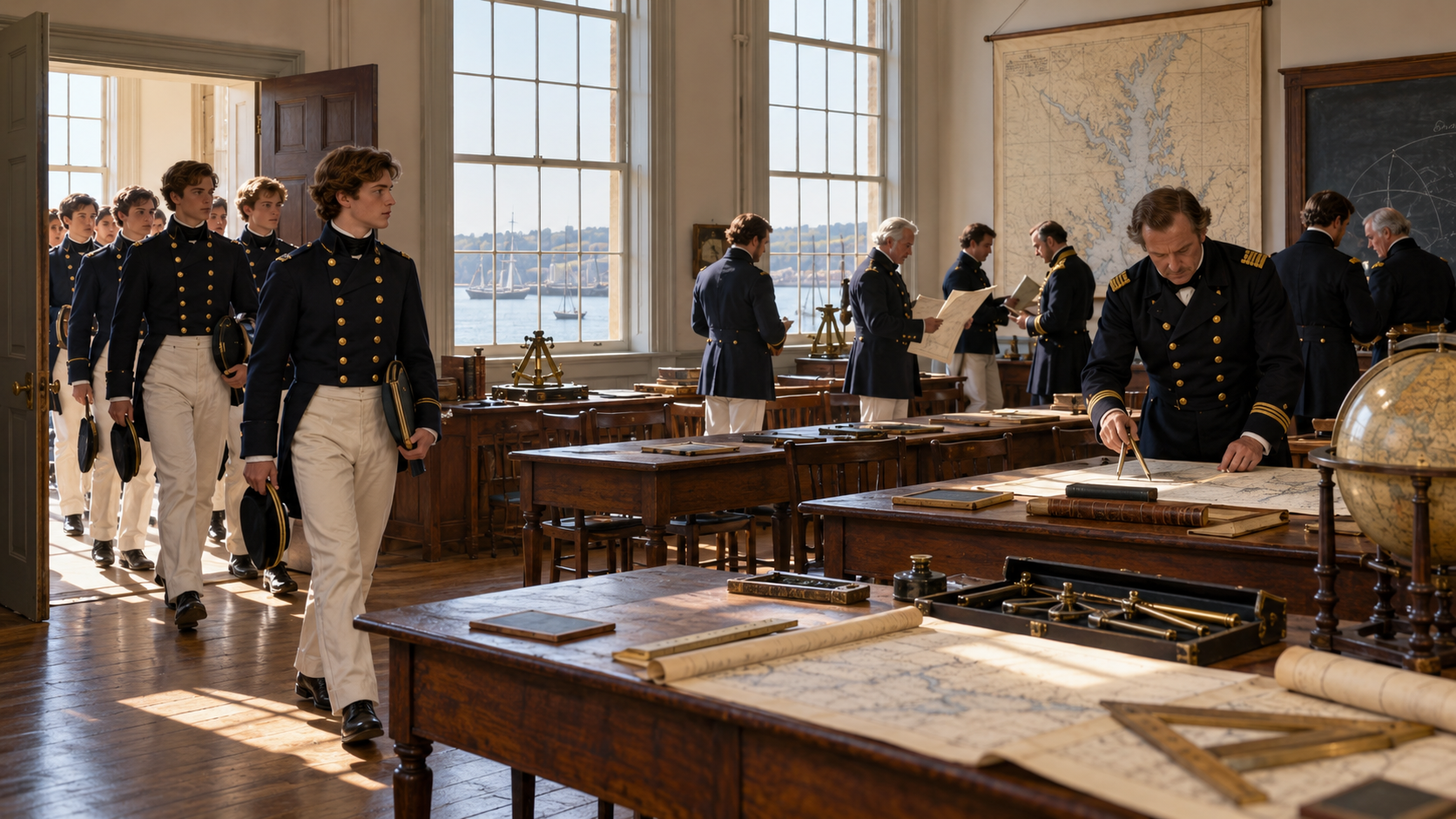Historical reconstruction of 1845: Naval School Opens on October 10, 1845