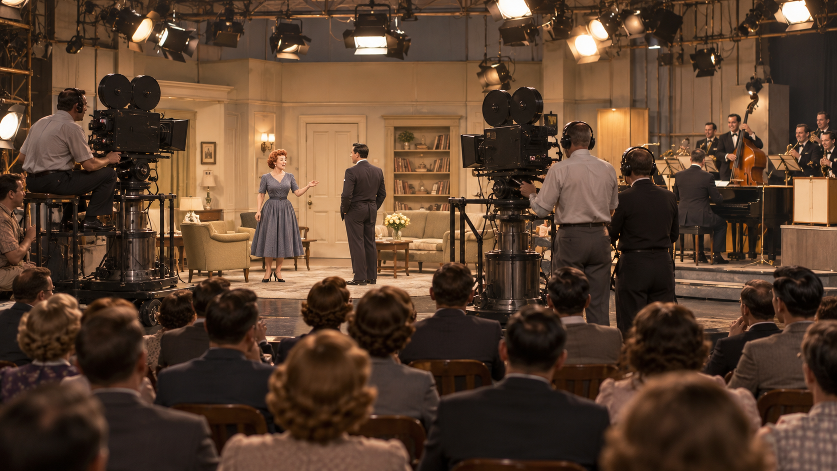 Historical reconstruction of 1951: I Love Lucy Premieres on October 15, 1951