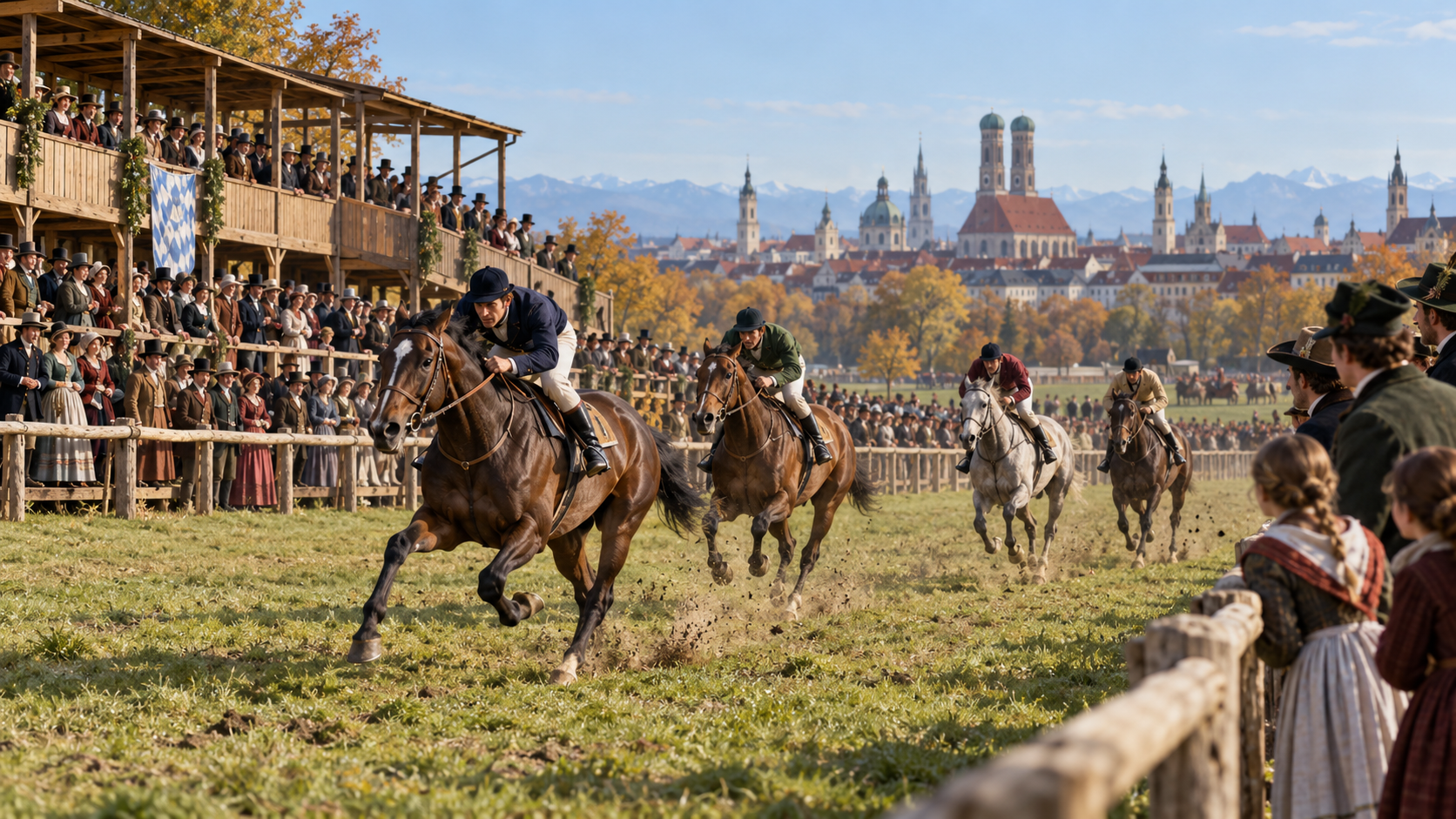 Historical reconstruction of 1810: First Oktoberfest Opens on October 17, 1810