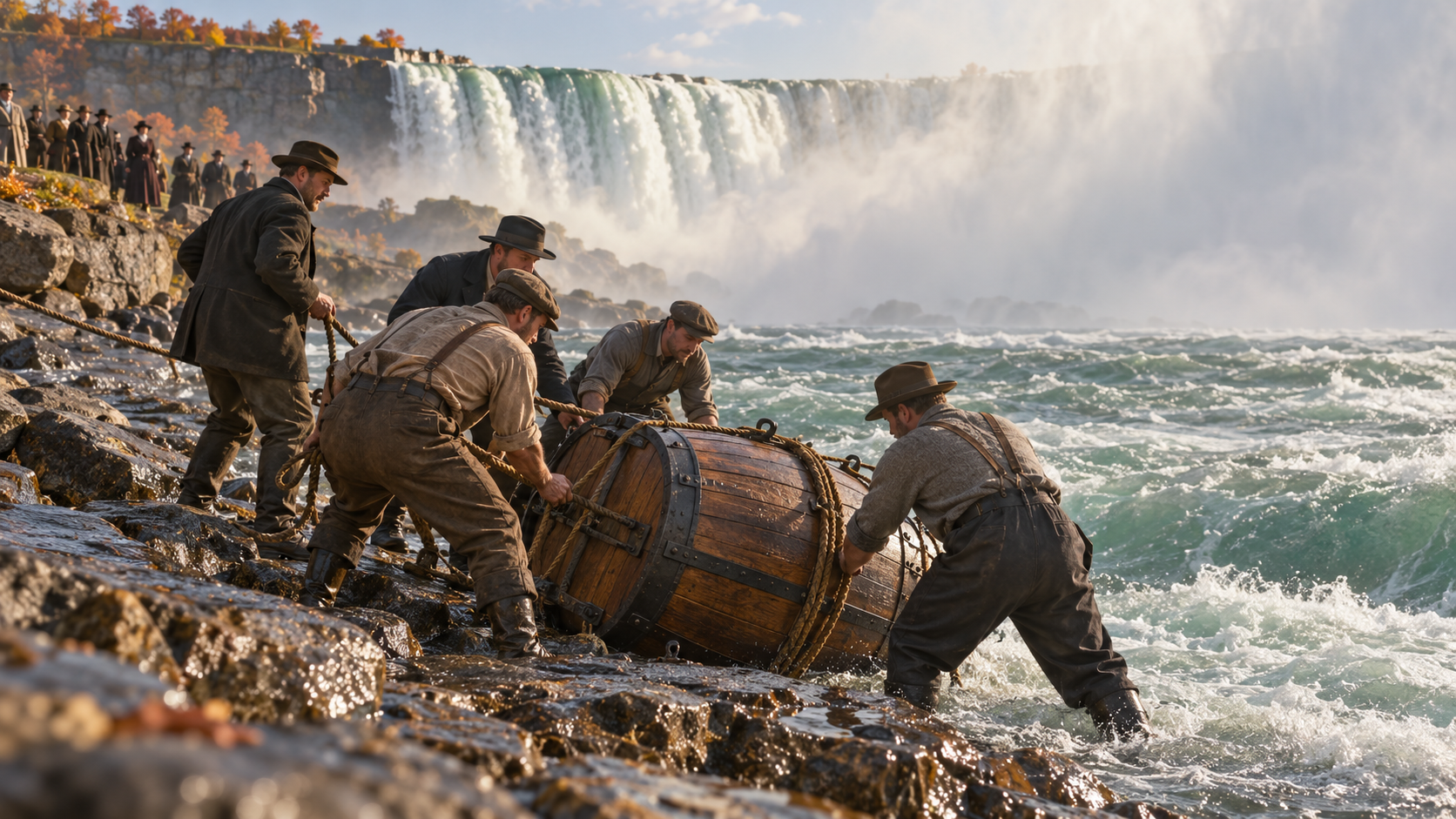 Historical reconstruction of 1901: Annie Taylor Survives Falls on October 24, 1901