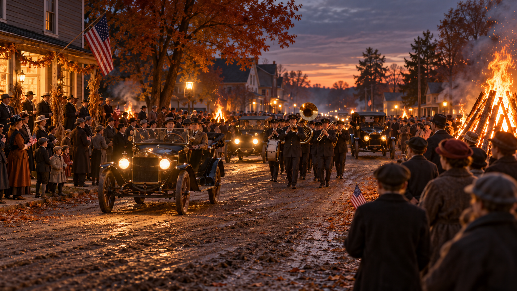 Historical reconstruction of 1913: Lincoln Highway Dedicated on October 31, 1913
