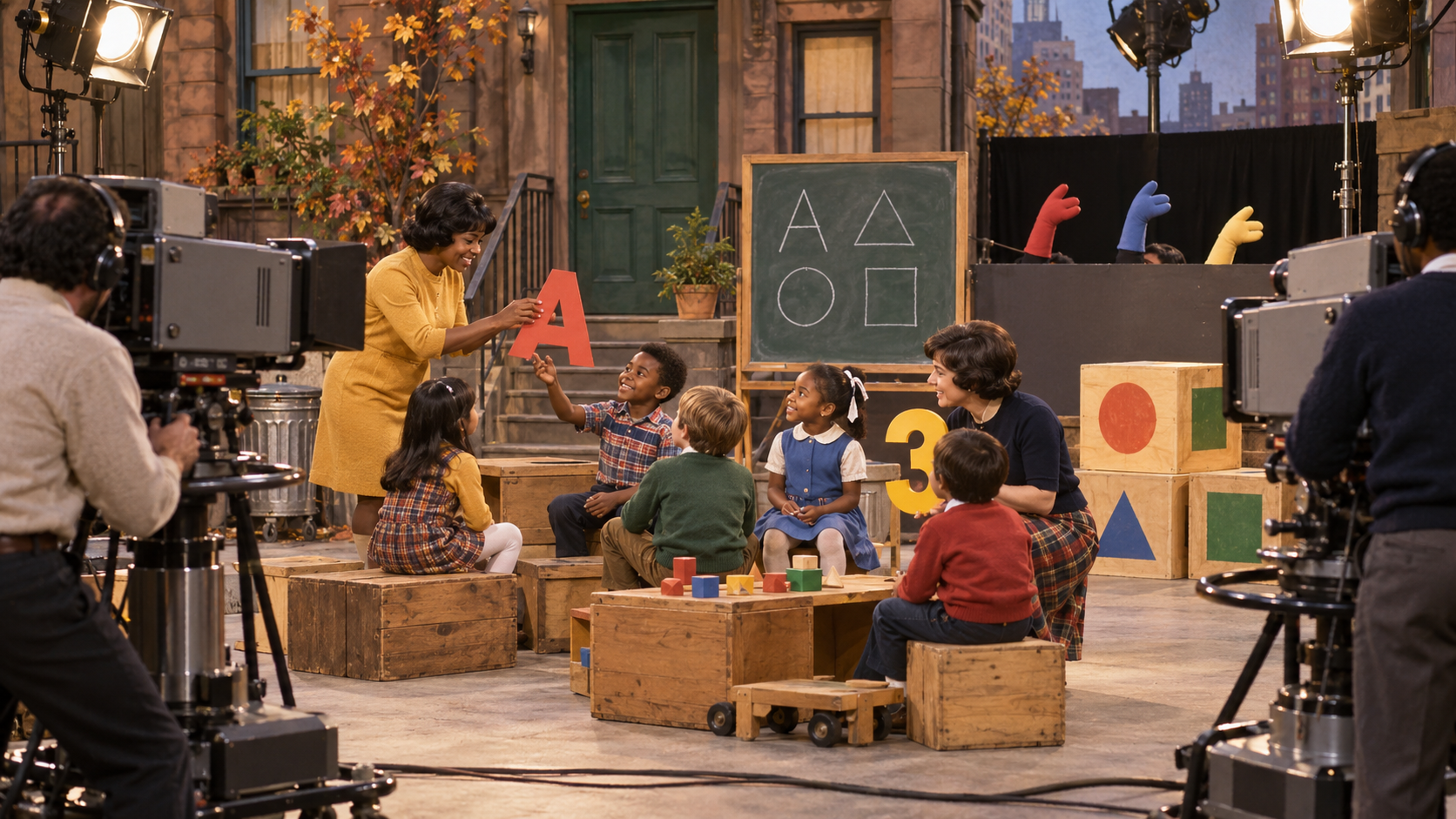 Historical reconstruction of 1969: Sesame Street Debuts on November 10, 1969