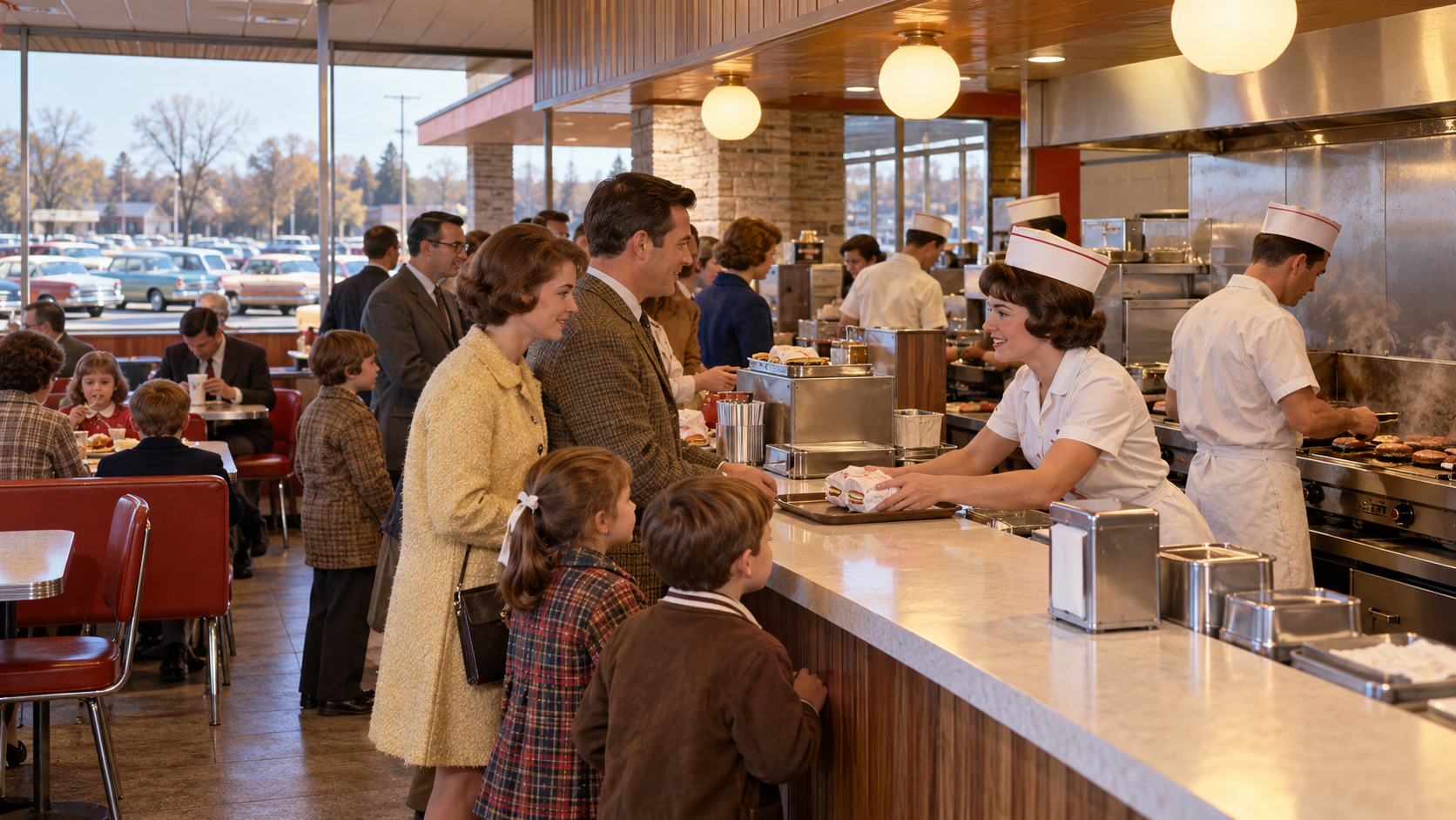 Historical reconstruction of 1969: First Wendy's Opens on November 15, 1969