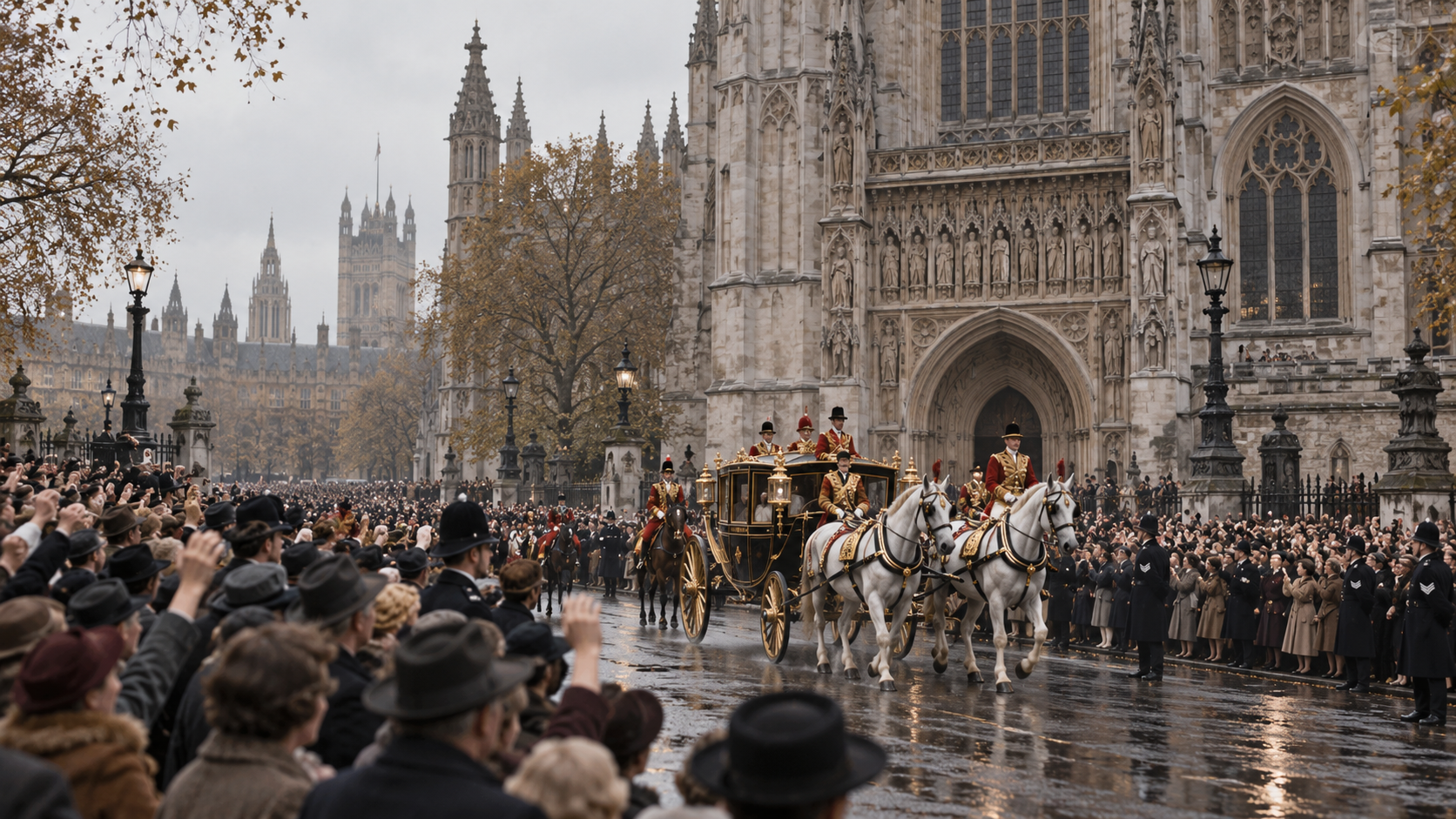 Historical reconstruction of 1947: Elizabeth Marries Philip on November 20, 1947