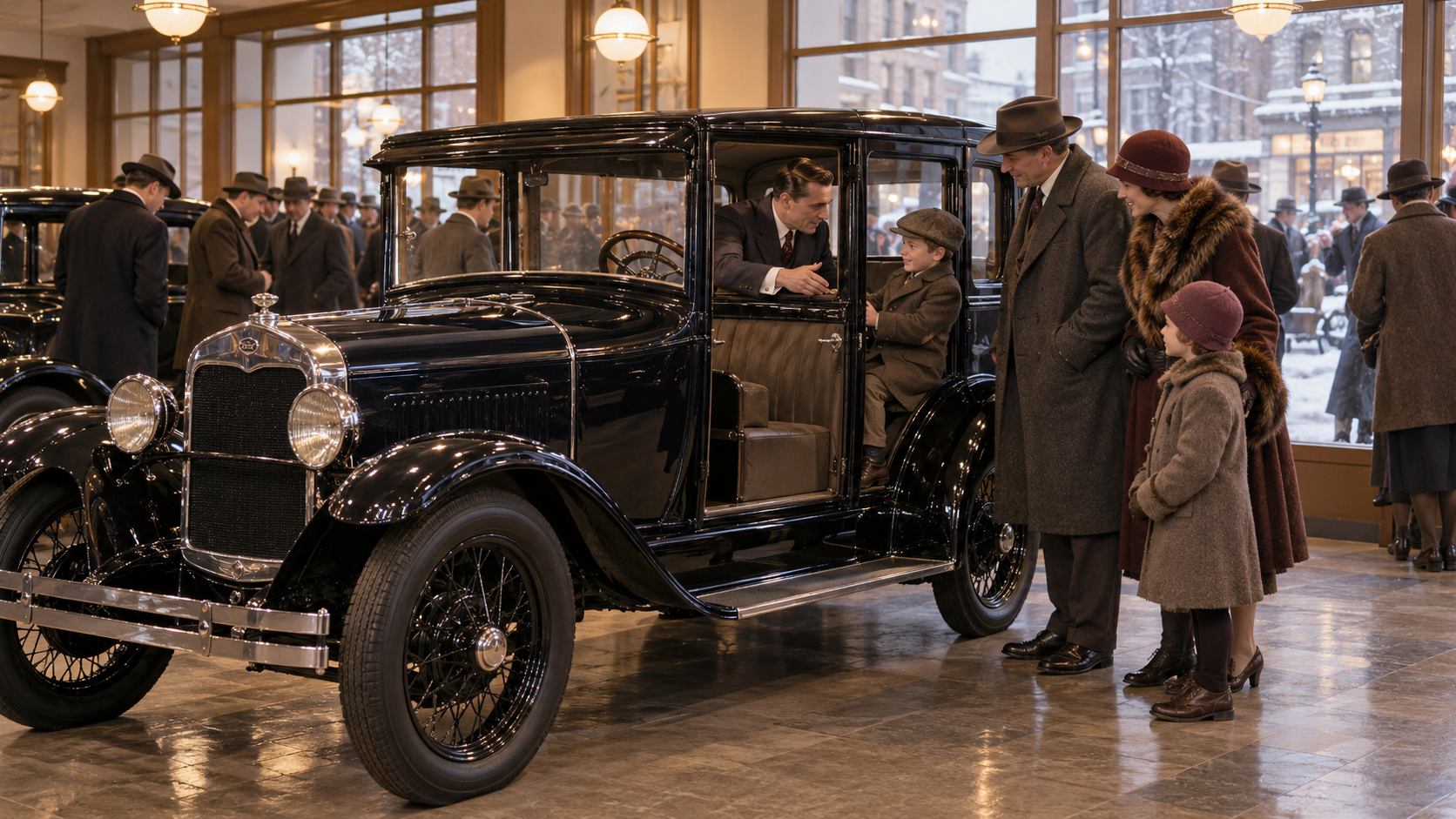 Historical reconstruction of 1927: Ford Model A Debuts on December 2, 1927