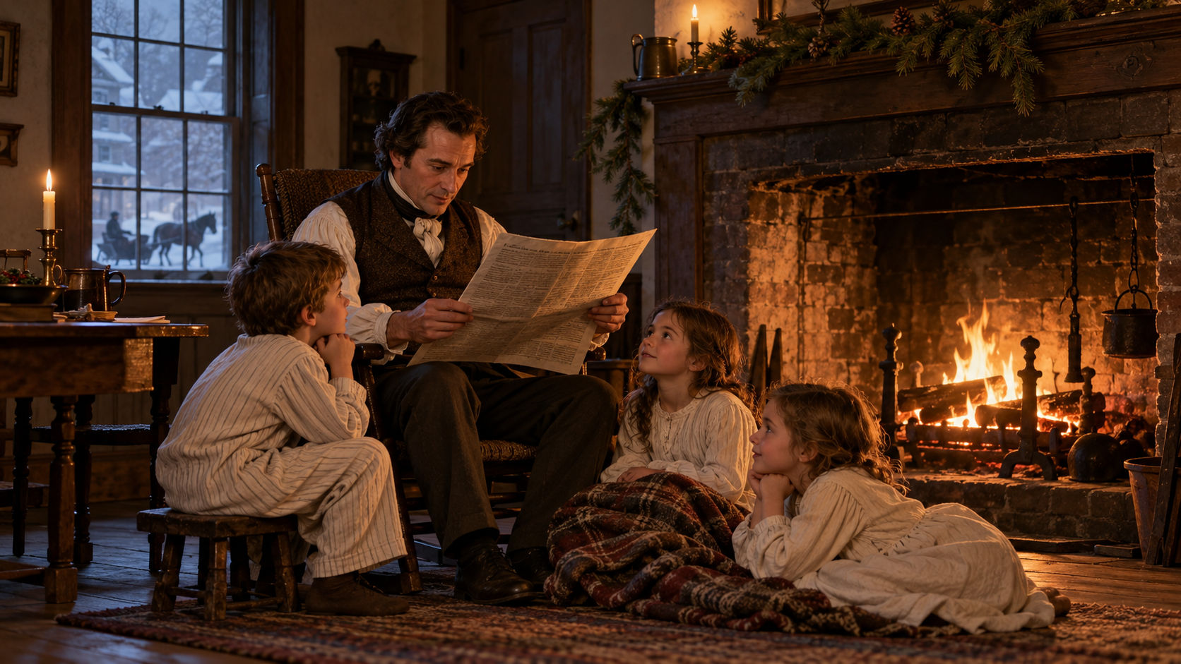 Historical reconstruction of 1823: St. Nicholas Poem Appears on December 23, 1823