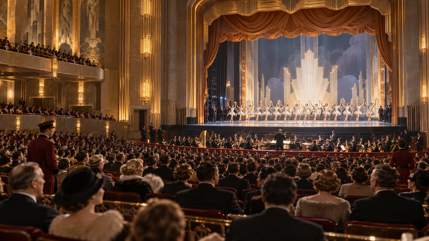 Historical reconstruction of 1932: Radio City Music Hall Opens on December 27, 1932