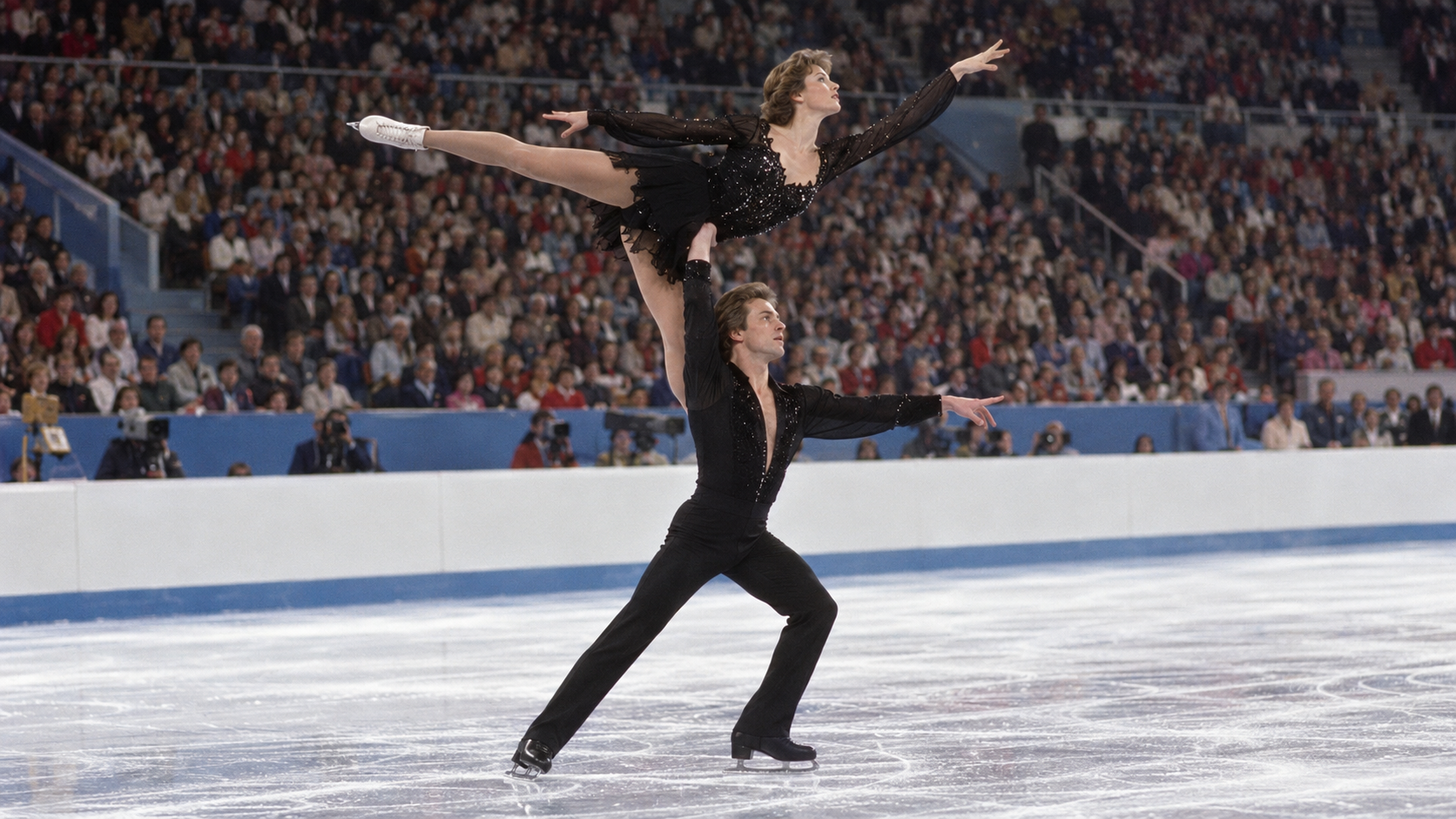 Photorealistic editorial reconstruction of an iconic ice-dance performance