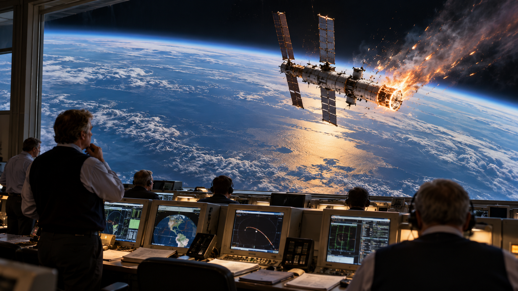 Photorealistic historical reconstruction of the Mir space station deorbit