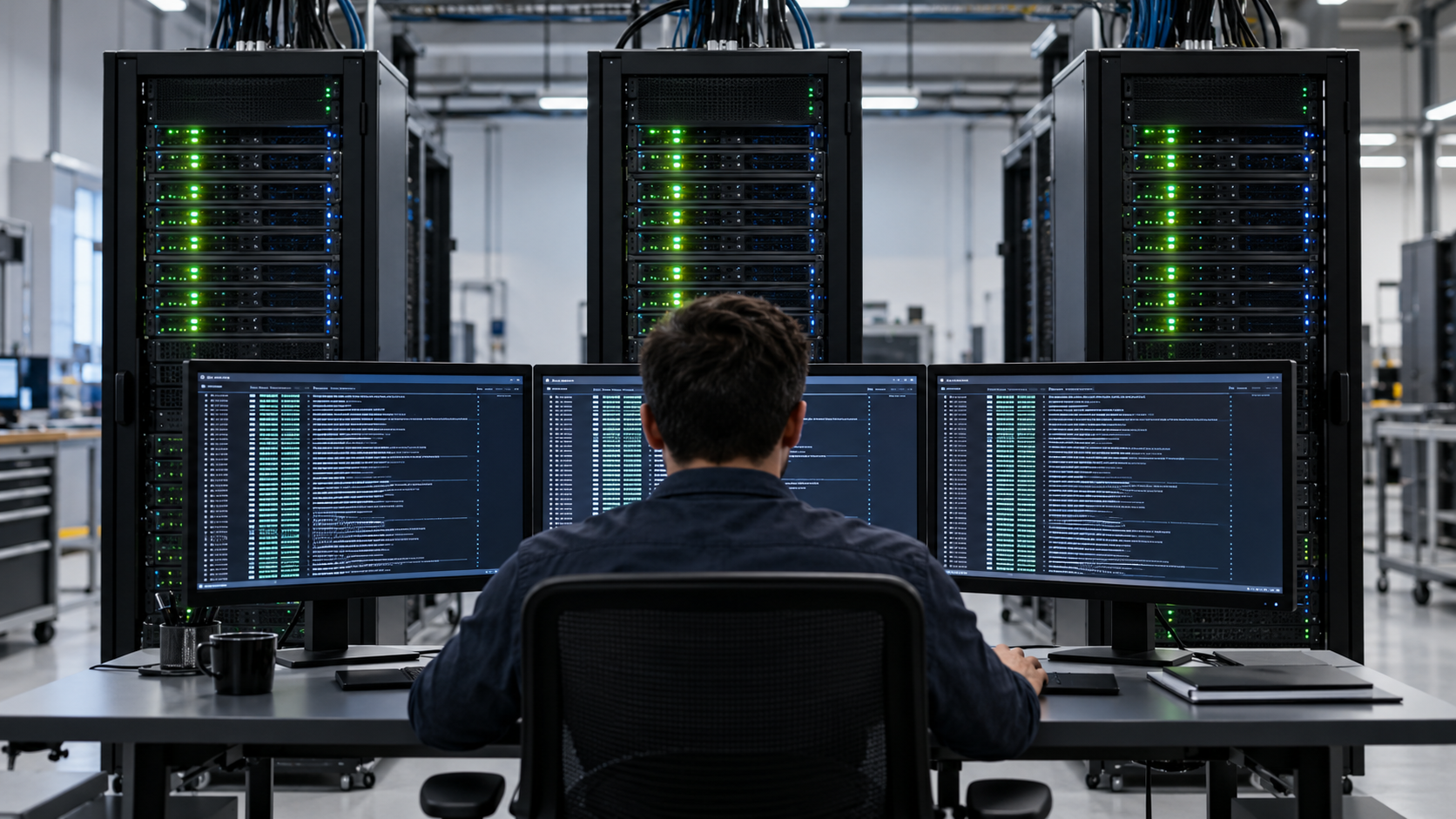 Distributed computer cluster reaching consensus as a majority of nodes agree on one replicated log entry